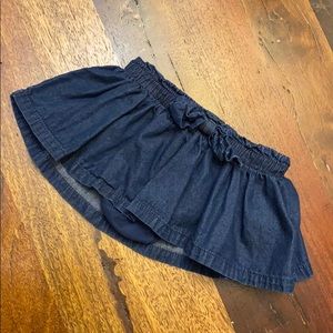 Denim Skirt with bloomers underneath